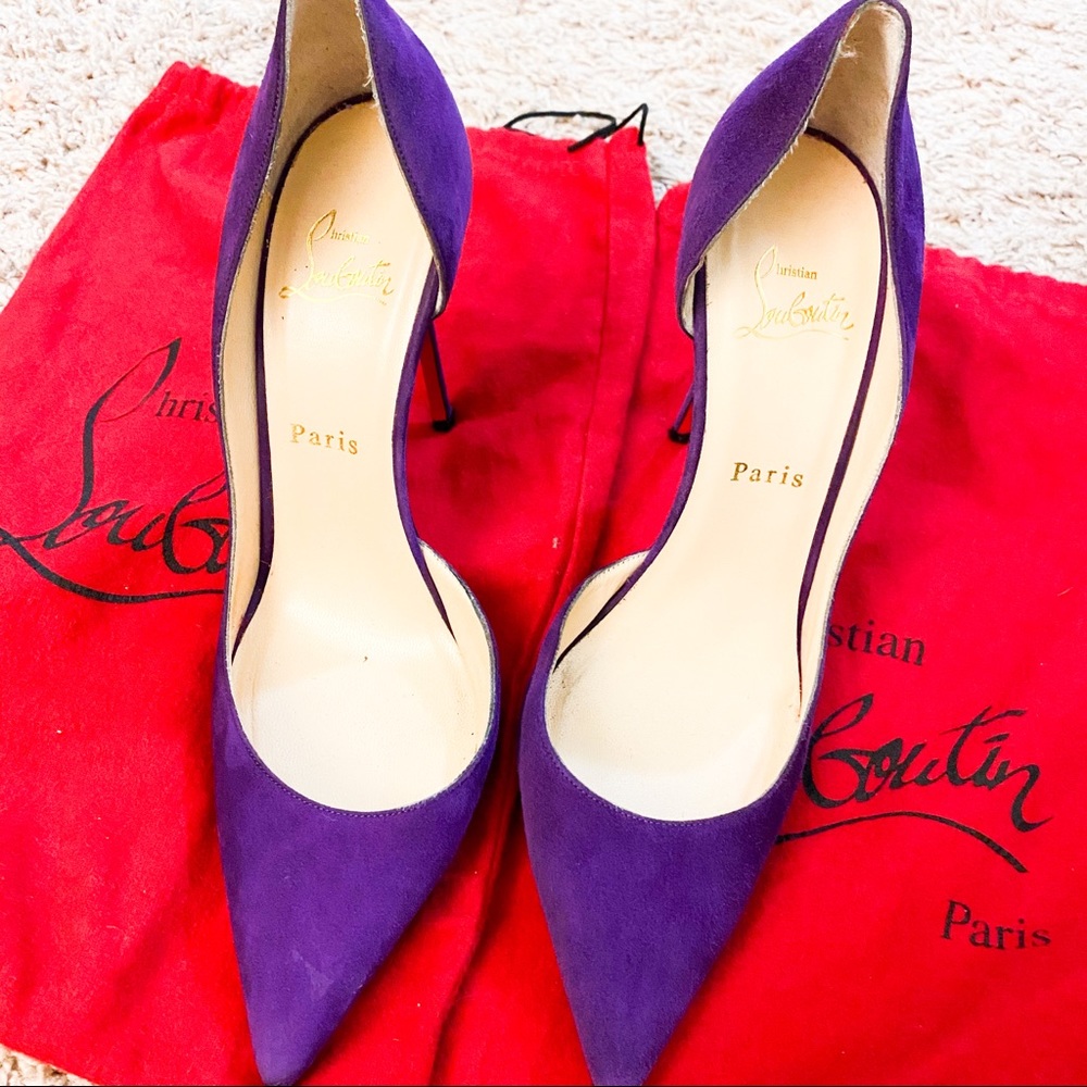 Authentic Christian Louboutin purple